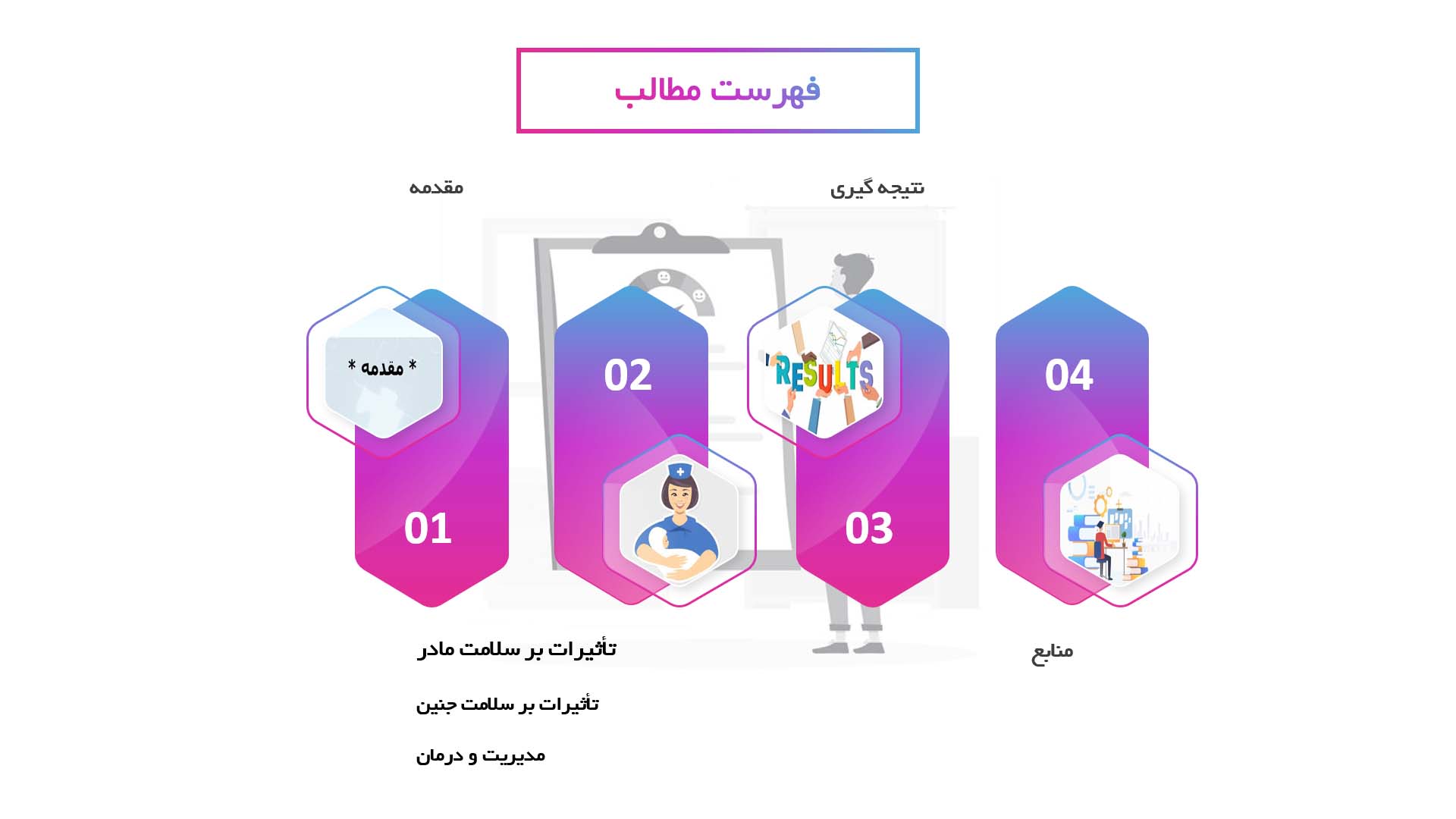 پاورپوینت در مورد تأثیرات بیماری‌های روانی بر بارداری